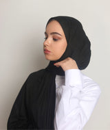 Jersey Hijab - True Black