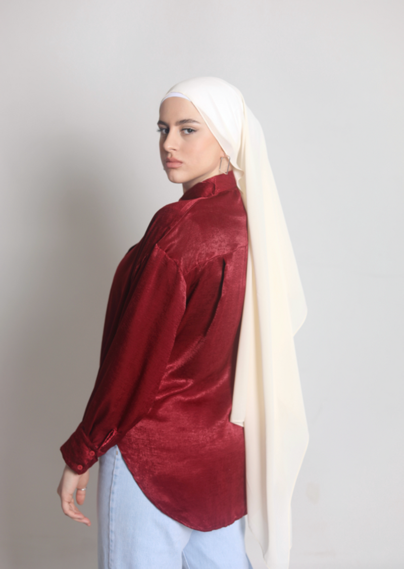 Chiffon Hijab - Pearl Ivory