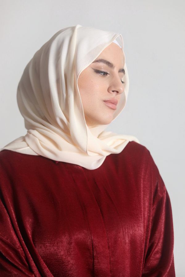Chiffon Hijab - Pearl Ivory