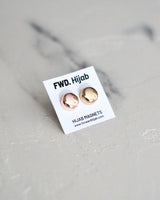 Hijab Magnets - Gold & Matte Nude